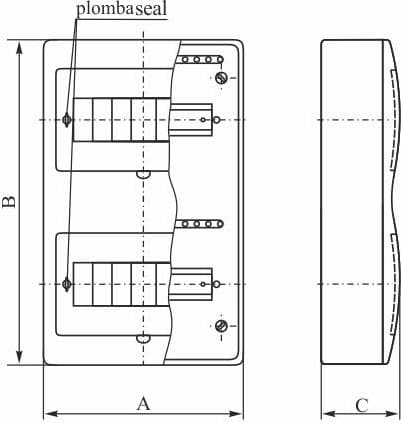 1x18 Utanpåliggande modulär kopplingsutrustning IP40 RN-18/B Wave (N+PE) 7.17