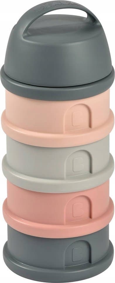 Mælkepulverdispenser Béaba Pink/Grå