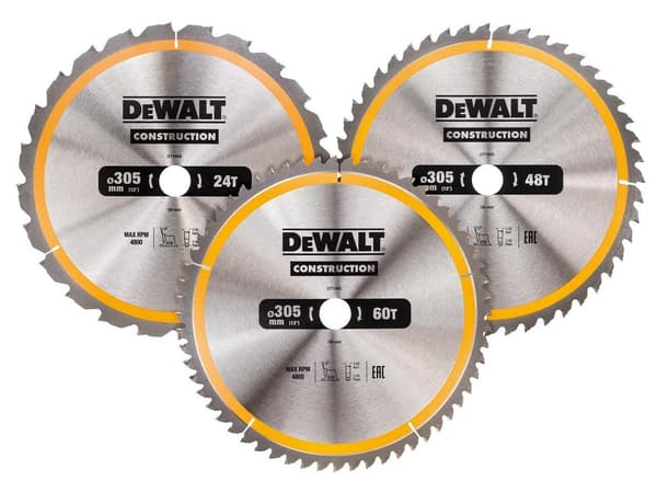 DEWALT RUNDSAVSÆT 3 stk/305mm