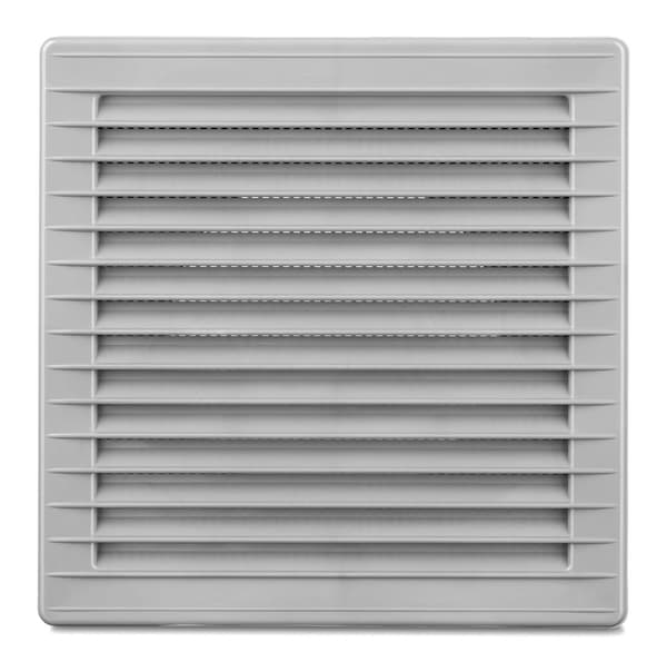 Ventilationsgaller med nät AirRoxy 02-248 170x170 fi 150 grå