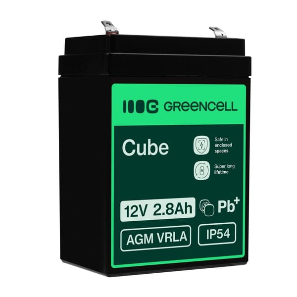 GREENCELL batteri AGM VRLA 12V 2.8Ah