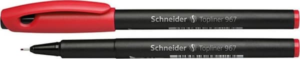 Schneider Fineliner SCHNEIDER Topliner 967, 0,4 mm, rød