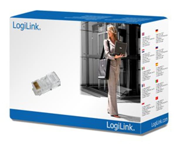 LogiLink Modulært RJ45-stik, 100 stk. (MP0020)