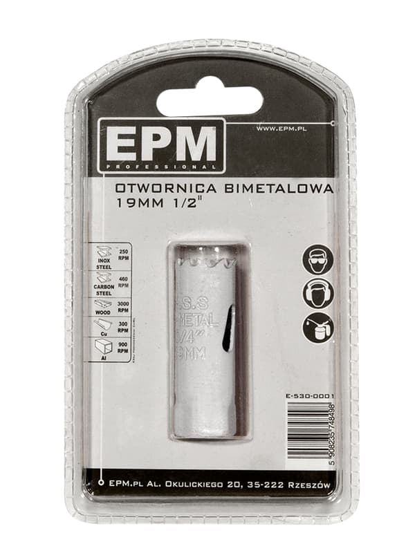 BI-METALLINEN REIKÄSAHA 19MM VARTEN 1/2\"