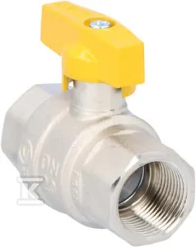 GAS KUGLEVENTIL MT 3/4\" NIKKEL.