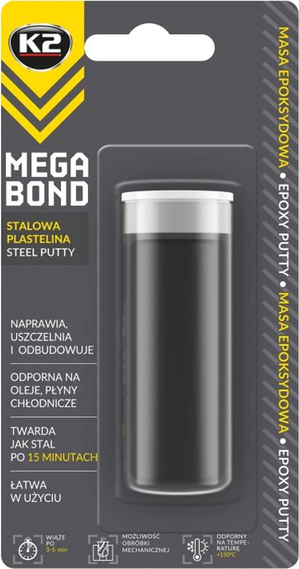 K2 TERÄS MUOVAILUVÄRI-EPOKSI MEGA BOND 40G