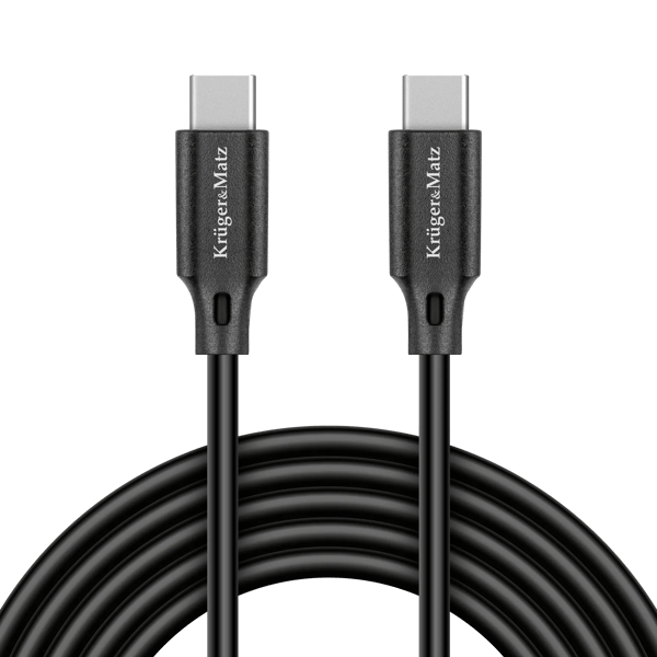 Kabel USB Kruger&Matz USB-C - USB-C 2,5 m Sort (KM1261)