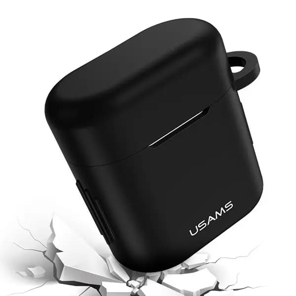 USAMS Beskyttelsesetui til FreeBuds 2 Pro silikone sort/sort BH501FBUS01 (US-BH501)