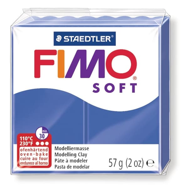 Fimo Hærdeplast Blød blå 57g