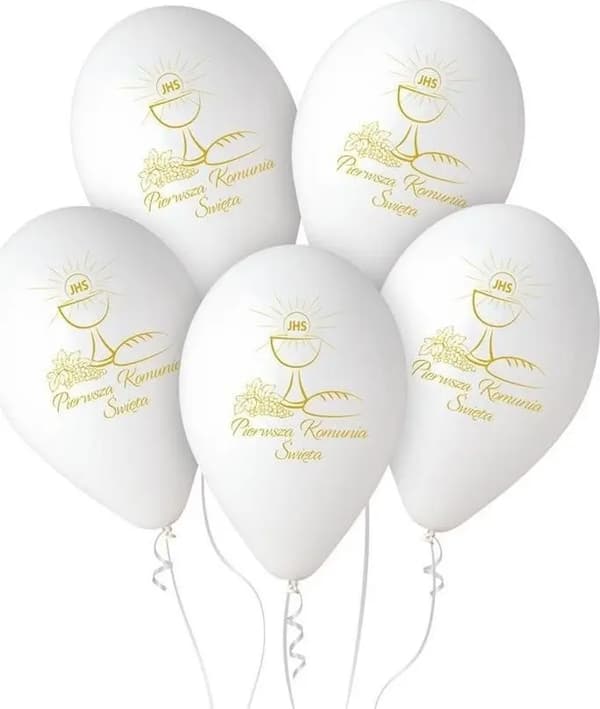 GoDan Premium balloner helium Første Kommunion 33cm 25stk