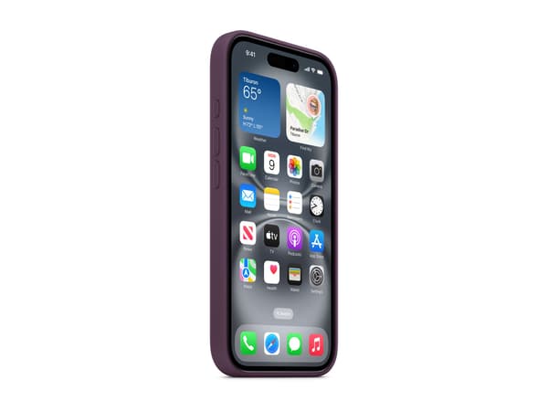 APPLE iPhone 16 silikonskal med MagSafe - Plommon