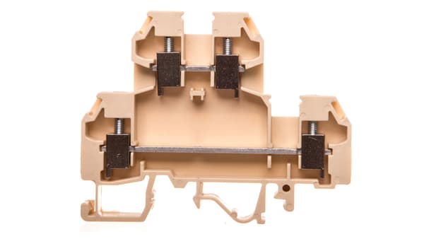 Gevindskinneforbinder 2-tårnet 4mm2 beige VS 4 NA 003901277