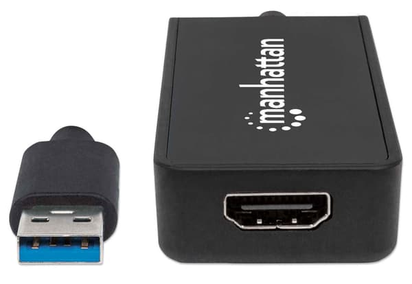 Manhattan Super Speed USB 3.0 til HDMI-adapterkabel M/F 1080p, sort