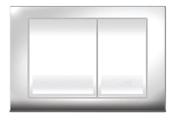 Løsneknap KK-Pol M06 til toilet krom blank (SPP/028)
