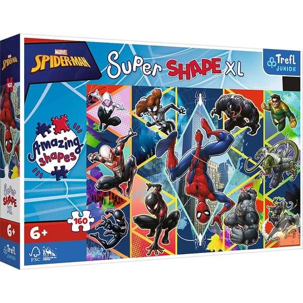 Pussel 160 Bitar XL Super Shape Spiderman Connector