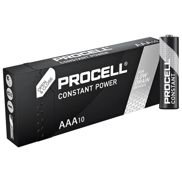 Paristo Duracell PROCELL Constant Micro, AAA, LR03 1.5V (10 kpl:n pakkaus)