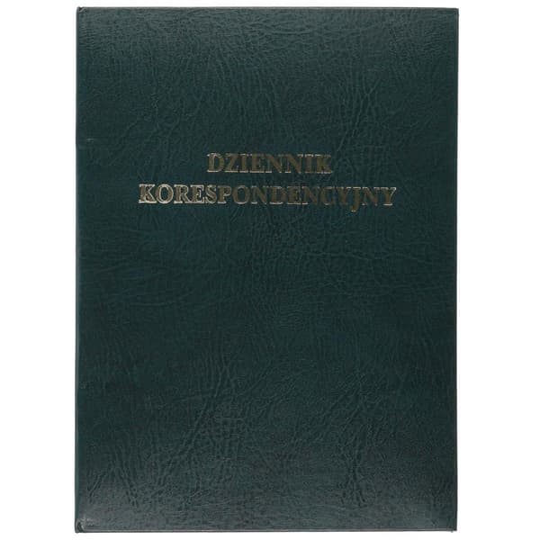 KORRESPONDANCEJOURNAL A4/192K SORT-GRØN