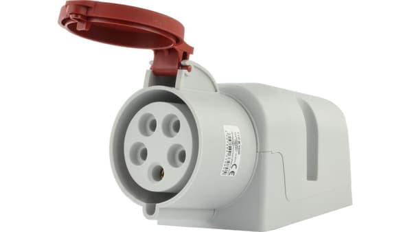 Teräspistorasia 32A 5P 400V IP44 B.1038