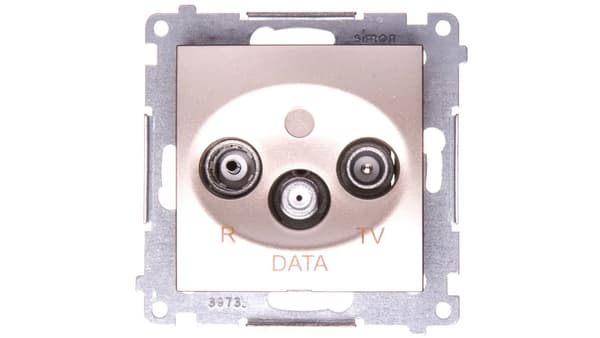 Simon 54 R/TV/DATA antennestik mat DAD.01/44