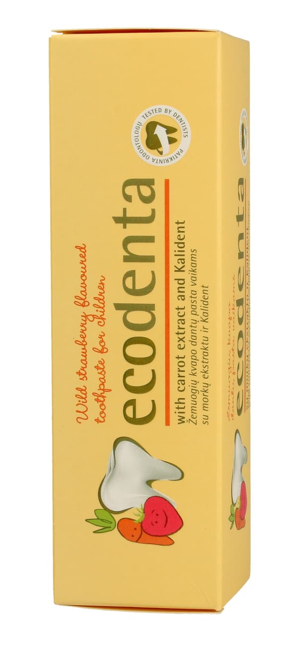 Ecodenta Tandpasta til Børn Jordbær 75 ml