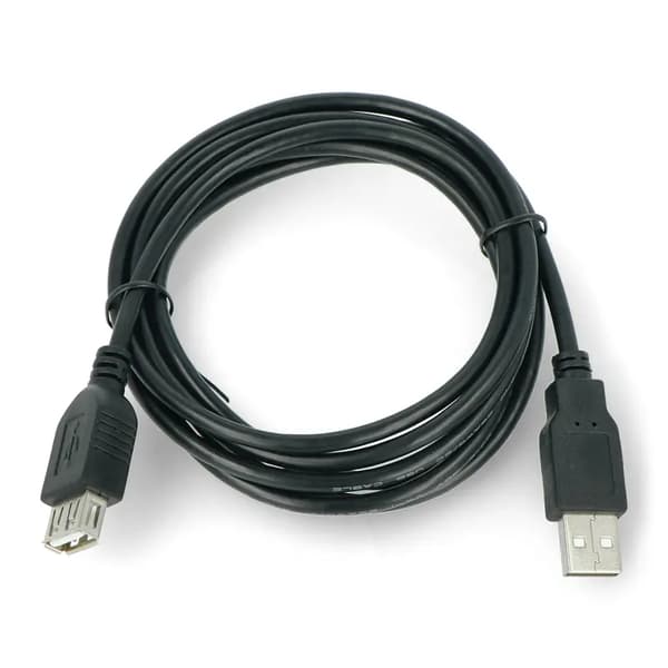 USB Art-kabel USB-A - USB-A 1 m Svart (KABUSB_AA_2M_ALOEM110)