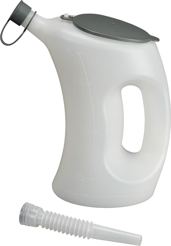 Mitta-astia kannella-FLA-PE, valkoinen, läpinäkyvä, 2 l