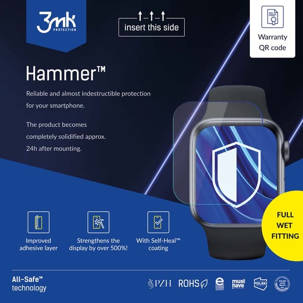 3MK All-In-One Hammer Watch Wet Assembly 5 kpl