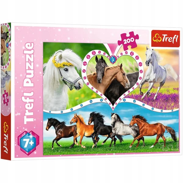 PUZZLE 200EL KLUBBER 13248 SMUKKE HESTE PUD12