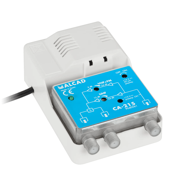 12V CA-215 ALCAD Bredbåndsantenneforstærker