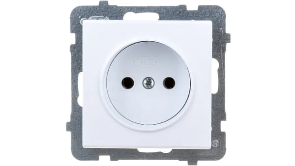 Ospel Sonata Vägguttag enkel vit (GP-1r/m/00)