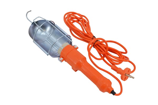 AWTOOLS VERKSTADSLAMPA ORANGE 220V 10m GUMMI
