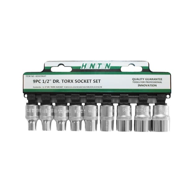 HONITON TOPNØGLE 9 stk. 1/2\" TORX 4009