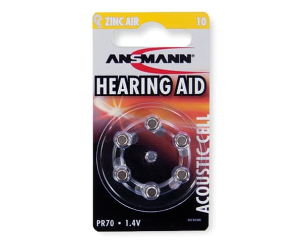ANSMANN batteri - 6 x PR70 - Zinc-luft