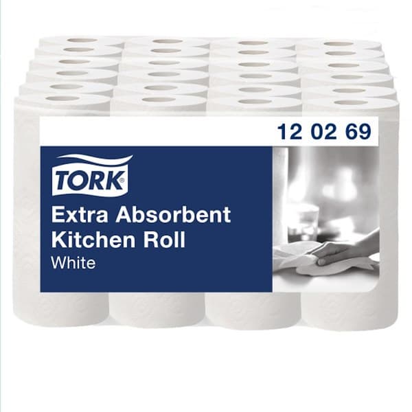 Staples Hushållspapper PREMIUM, 23 cm x 15,36 m vit, 2-pack