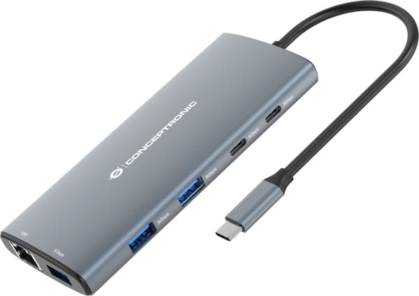 Conceptronic DONN06G 9-i-1 Dockningsstation
