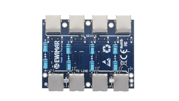 EXT Overspændingsbeskyttelse LAN-modul med PoE-beskyttelse EWIMAR PTF-54-EXT/PoE
