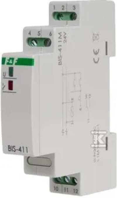 1P 16A 24V AC/DC bistabil sender med hukommelse BIS-411M-24V