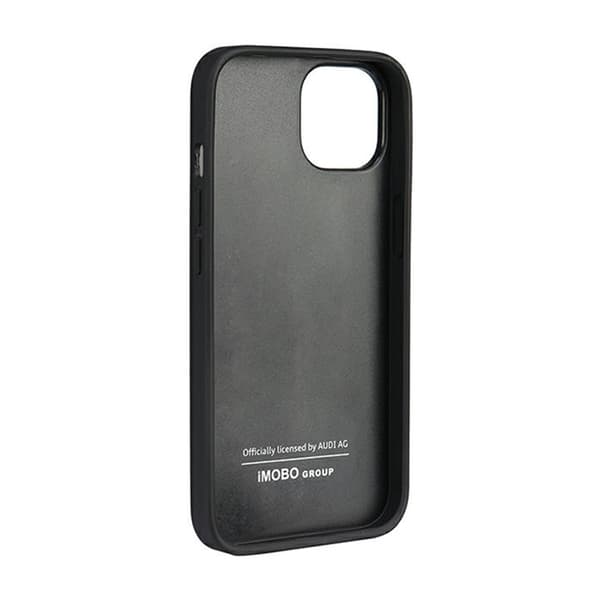 Audi ægte læder iPhone 11 / Xr 6,1\" sort/sort Hardcase AU-TPUPCIP11R-Q8/D1-BK