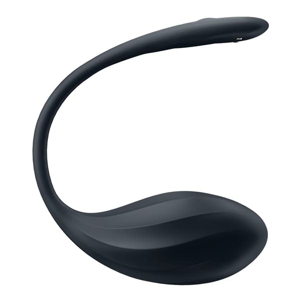 Satisfyer Ribbed Petal Connect App Bærbart Intimt Apparat Sort