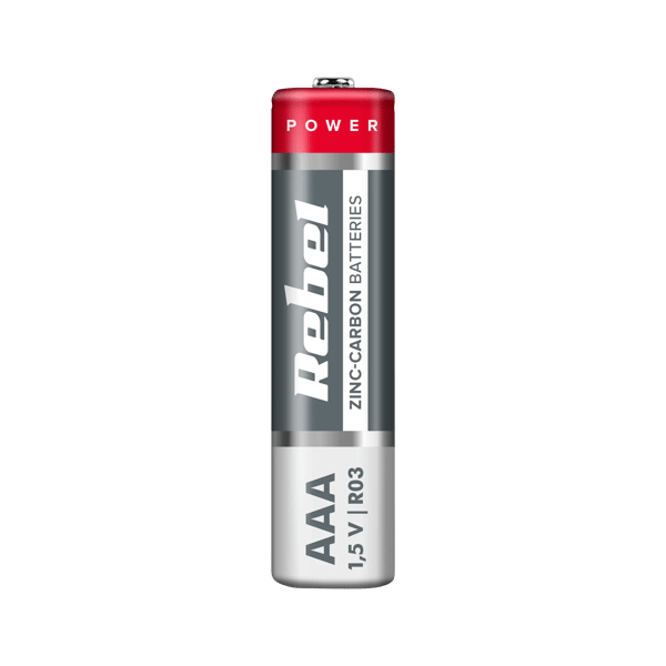 Sinkkihiiliparistot REBEL R03 4kpl/bl