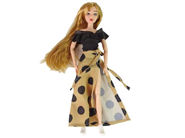 LeAntoys Docka Emily med kattrosor långt hår