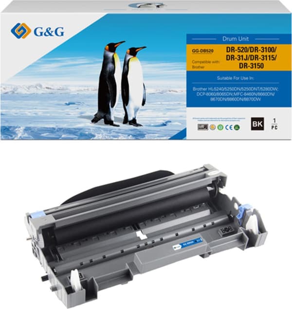 G&G kompatibel tromle med DR3100, sort, 25000s