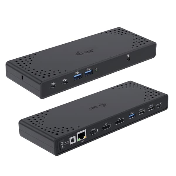 I-TEC USB-C Triple Display DS Gen2 2xDP 1xHDMI 1xGLAN 1xUSB 3.2 Gen2 2xUSB 3.2 Gen1 2xUSB-C Gen2 2xUSB 2.0 1xAudio/MIC PD100W