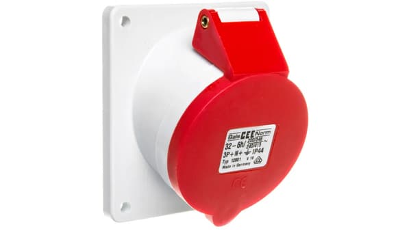 Kojerasia 32A 5P 400V 6h IP44 viisto Quick-Connect 12801
