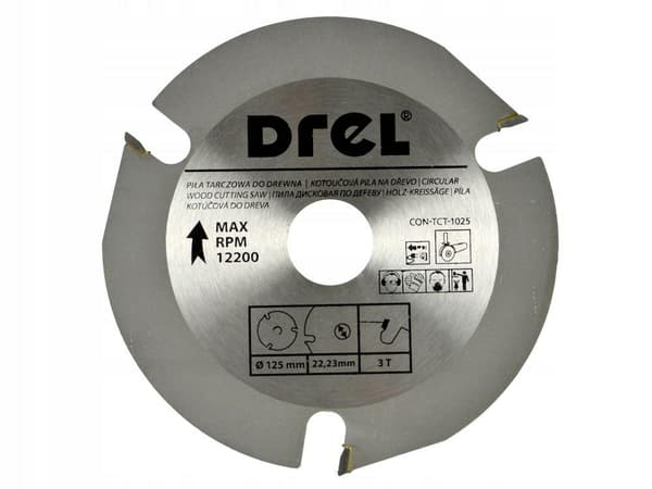 DREL TRÆSKÆRESKIVE 125mm*22*3z