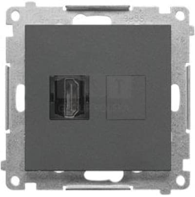 Simon 55 HDMI-stik (modul) Grafitmat TGHDMI.01/116