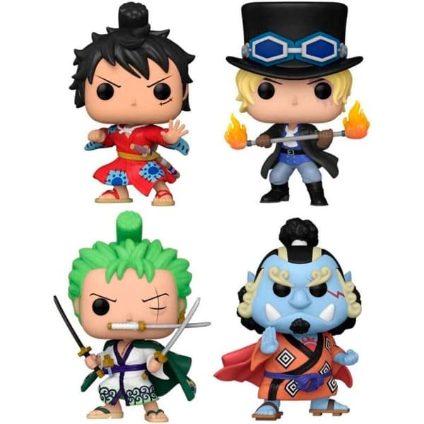 POP-pakkaus 4 hahmoa One Piece Exclusive