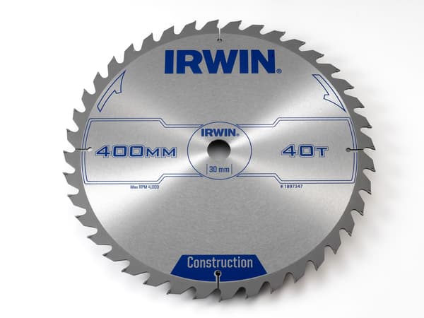 Cirkelsåg 400x30x3,8mm 40z ATB CONSTRUCTION IRWIN