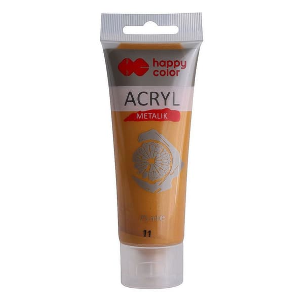 Akrylfärg 75ml guld HAPPY COLOR