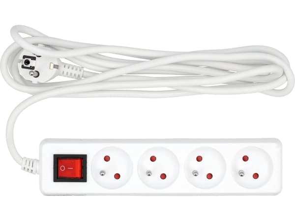 FORLÆNGER EL/BI/ 4G MED/U 3M MED STIKKONTAKT